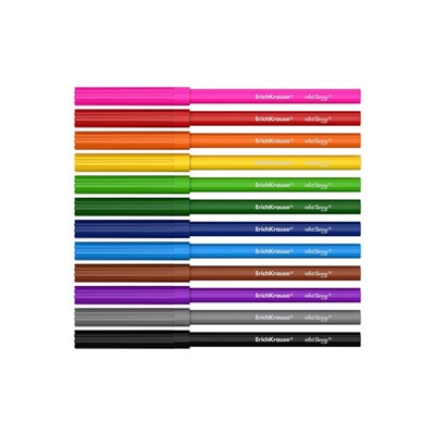 Фломастеры 12 цветов ErichKrause ArtBerry, 1-2 мм, микс