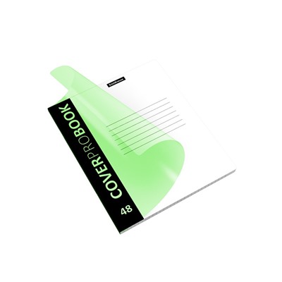 Тетрадь 48л. ErichKrause "CoverProBook Neon. Зеленая" клетка (46935) пластиковая обложка