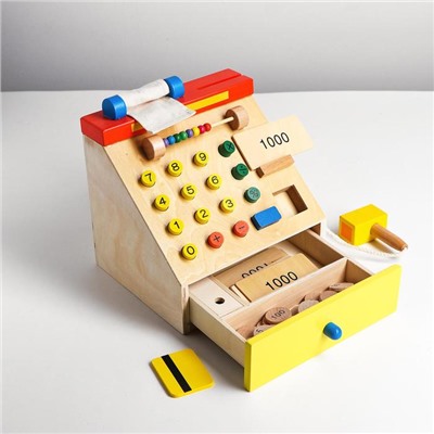 Детская развивающая игрушка «Касса» 22×22×22 см
