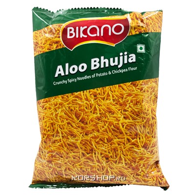 Хрустящая соломка из картофеля и нутовой муки Aloo Bhujia Bikano, Индия, 200 г