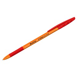 Ручка шар. Berlingo "Tribase grip orange" (CBp_70963) красная, 0.7мм., грип