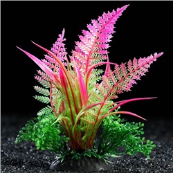 Растение искусственное аквариумное, 10 см, фиолетовое