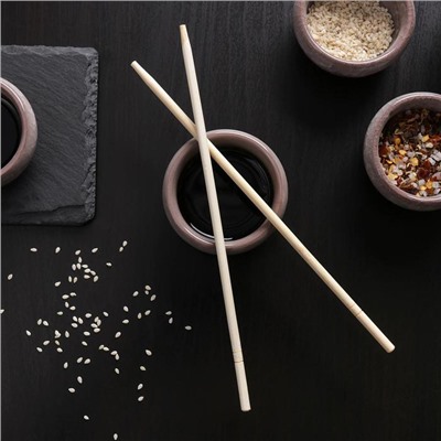 Палочки для суши, h=19,5 см, в индивидуальной упаковке, бамбук