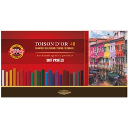 Пастель сухая художественная 48 цветов, Soft Koh-I-Noor TOISON D`OR 8586