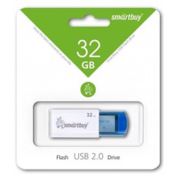 Флеш-накопитель  32Гб "Smartbuy Click" Black-Blue