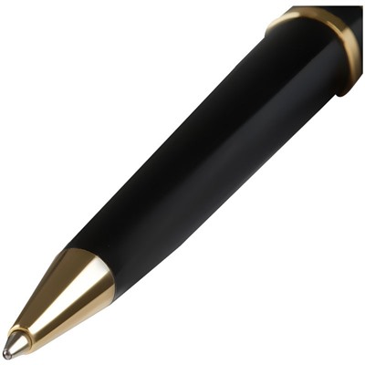 Ручка шар. Luxor "Futura" (2897) синяя, 0.7мм., поворот. механизм, корп. черный/золото, в футляре