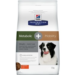 Сухой корм Hill's PD Metabolic+Mobility для собак, при заболевании суставов, курица, 12 кг