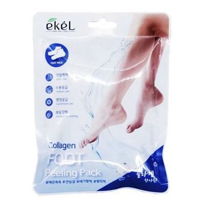 Ekel Пилинг-носочки для ног с коллагеном / Collagen Foot Peeling Pack, 40 мл