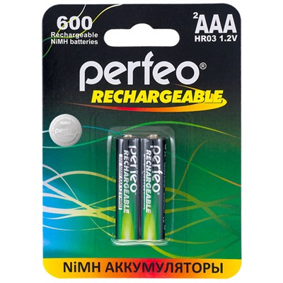 Аккумулятор R3 "Perfeo"  600 mAh, на блистере BL2