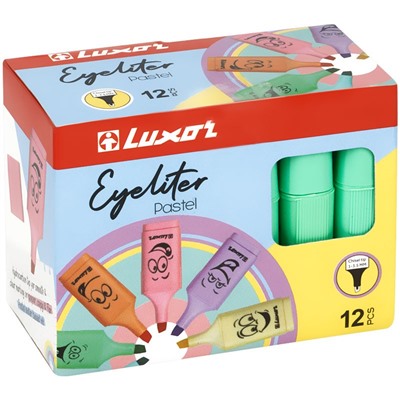 Текстмаркер Luxor " Eyeliter Pastel" 1-4.5мм пастельный зеленый (4032P)