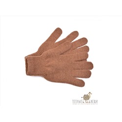 Детские перчатки из шерсти "Верблюд" коричневые