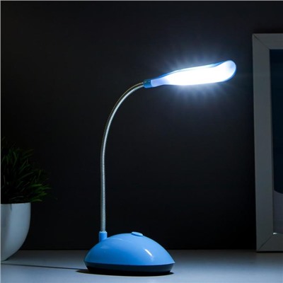 Лампа настольная LED 4 диода "Световой луч" от батареек 20х5х8,5 см Микс