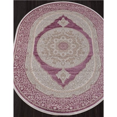 Ковёр овальный Morocco d763, размер 80x140 см, цвет pink