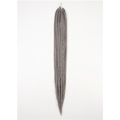 Косы для афрорезинок, 60 см, 15 прядей (CE), цвет пепельно-серый(#GRAY)