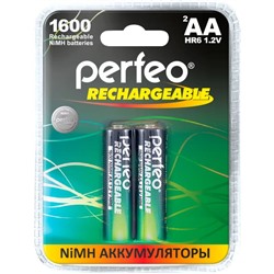 Аккумулятор R6 "Perfeo" 1600 mAh, на блистере BL2