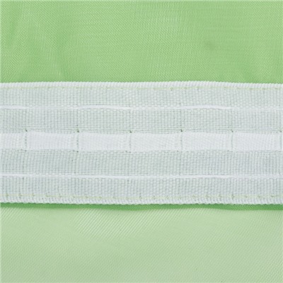 Штора вуаль на шторной ленте 280х250 см, зеленый, капрон, 100% пэ