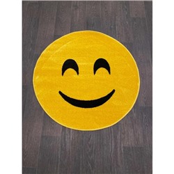 Ковёр круглый Smile nc16, 100x100 см, цвет yellow