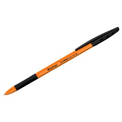 Ручка шар. Berlingo "Tribase grip orange" (CBp_70964) черная, 0.7мм., грип