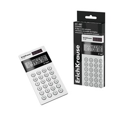 Калькулятор карманный ErichKrause PC-987 (62009) белый, 8-разрядный, 58*120мм
