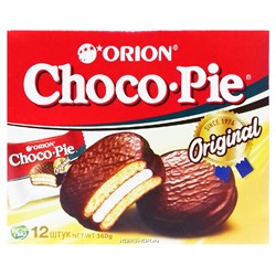 Шоколадные пирожные Чоко Пай (Choco Pie) Orion (12 шт.), 360 г