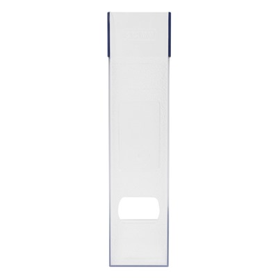 Лоток вертикальный для бумаг СТАММ "Респект" прозрачный (ЛТВ-30857) ширина 70мм