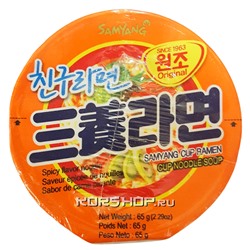 Лапша быстрого приготовления Samyang (Spicy Flavor) (стакан), Корея, 65 г