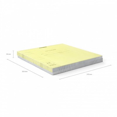 Тетрадь 24л. ErichKrause клетка "Классика. CoverPro Neon. Желтая" (56382) пластиковая обложка