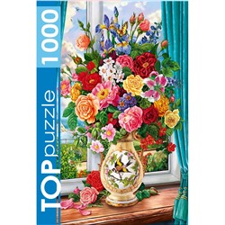 TOPpuzzle 1000 элементов "Нежный букет цветов" (ФТП1000-9853)