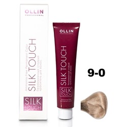 Крем-краситель для окрашивания волос Ollin Professional Silk Touch, тон 9/0 блондин, 60 мл