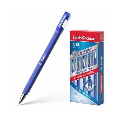 Ручка гелевая G-Cube 0.5 мм синяя 46162 Erich Krause {Китай}