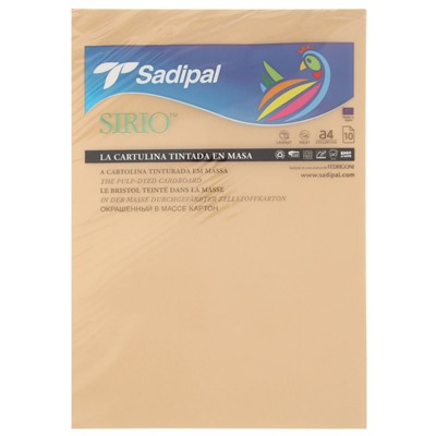 Картон цветной Sadipal Sirio, 210 х 297 мм,1 лист, 170 г/м2, светло-коричневый, цена за 1 лист