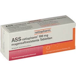 ASS-ratiopharm (Асс-ратиофарм) 100 mg 50 шт