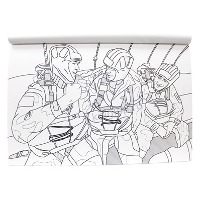 MAXI раскраска "Наша армия" (34211-2)