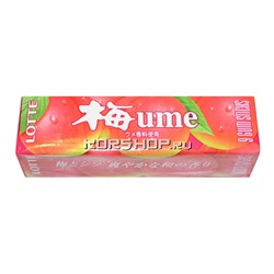 Жевательная резинка Ume (японская слива) Lotte, Япония, 26 г