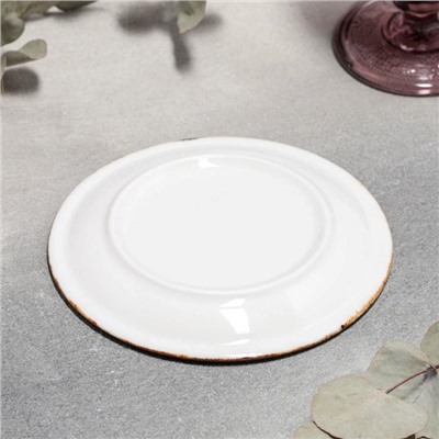 Тарелка пирожковая «Суприм», d=15 см, цвет серый