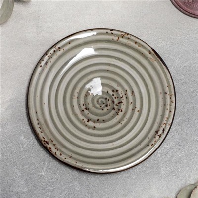 Тарелка пирожковая «Суприм», d=15 см, цвет серый