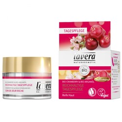 Lavera Bio-Cranberry-Arganol Regenerierende Nachtpflege, Лавера Клюква и Аргановое масло, дневной крем для лица, 50 мл