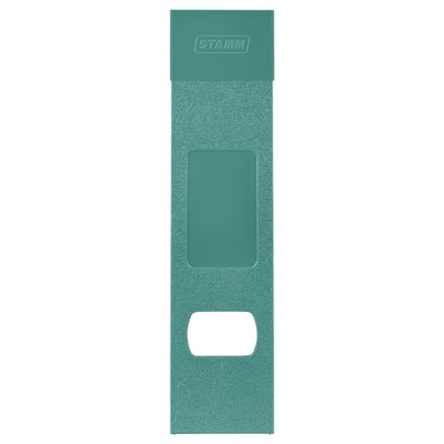 Лоток вертикальный для бумаг СТАММ "Респект" темно-зеленый (ЛТВ-31697) ширина 70мм