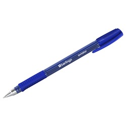 Ручка шар. Berlingo "Aviator" (CBp_07510) на масляной основе, синяя, 0.7мм, синий трехгранный корпус