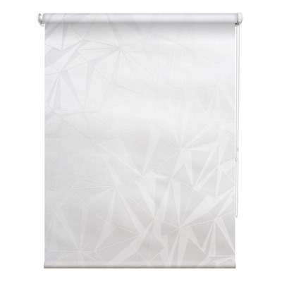 Рулонная штора «Грани», 40х175 см, цвет белый