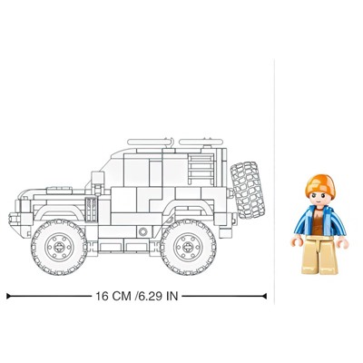 Конструктор Модельки «Внедорожник», 317 деталей