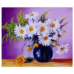 Алмазная мозаика «Ваза с цветами» 40 × 30 см, 31 цв. + наклейка