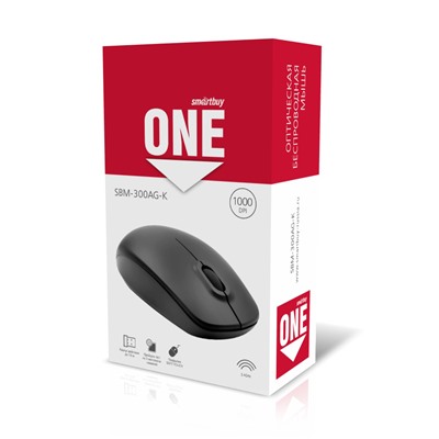 Мышь беспроводная Smartbuy 300AG "ONE" (SBM-300AG-К) USB, черная