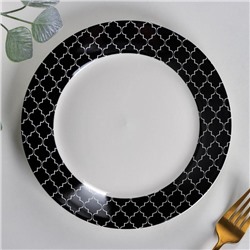 Тарелка десертная «Марокко», 20,5×2 см, цвет чёрный