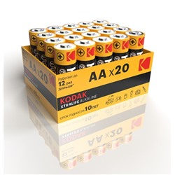 Батарейка LR6 "Kodak XTRALIFE", алкалиновая, в коробке по 20шт.