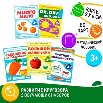 Обучающие карточки, МИКС, А7, 3+