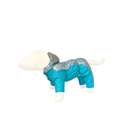 Комбинезон для собак (кобель) на синтепоне, размер 30, металлик