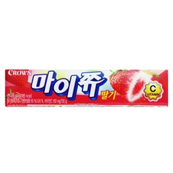 Жевательные конфеты "Май чу" со вкусом клубники, Корея, 44 г