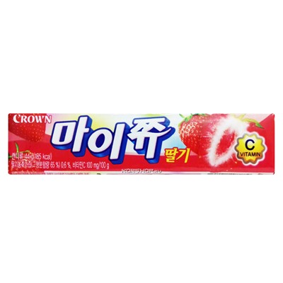 Жевательные конфеты "Май чу" со вкусом клубники, Корея, 44 г