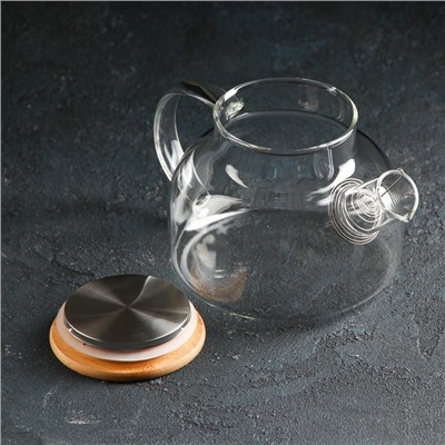 Чайник стеклянный заварочный Magistro «Эко», 800 мл, с металлическим ситом